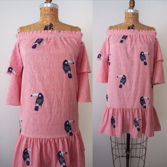 ZARA novelty toucan dress - Picture 4 of 4